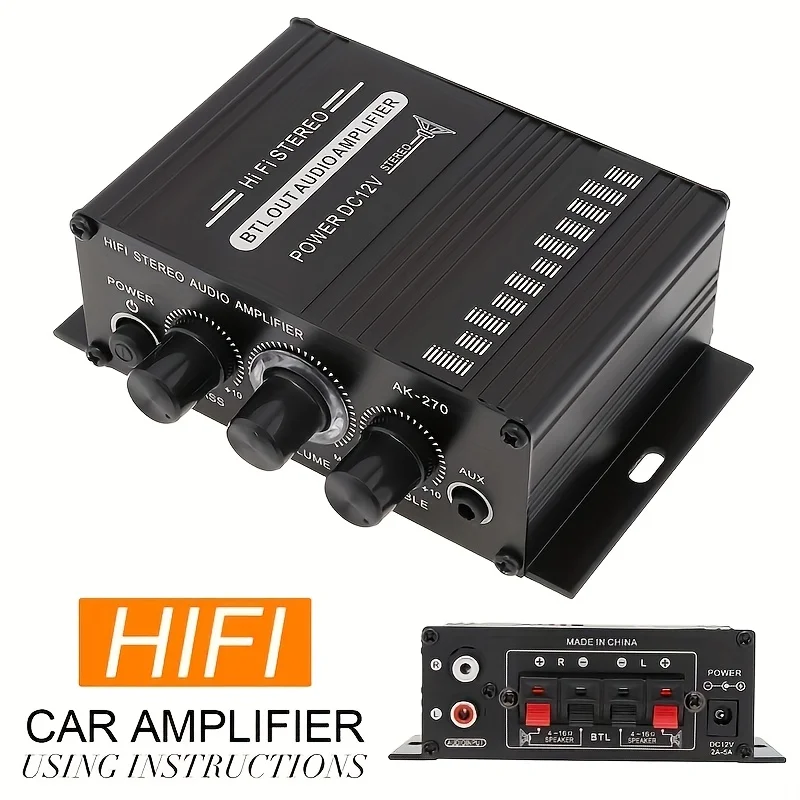 AK-270 400W Mini Power Amplifi - Audio Home Cinema 评论和价格